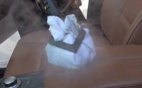 cleaning leather car seats with safe methods which will not harm the fabric