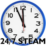 continuous steam vapour output for longer cleaning cycles